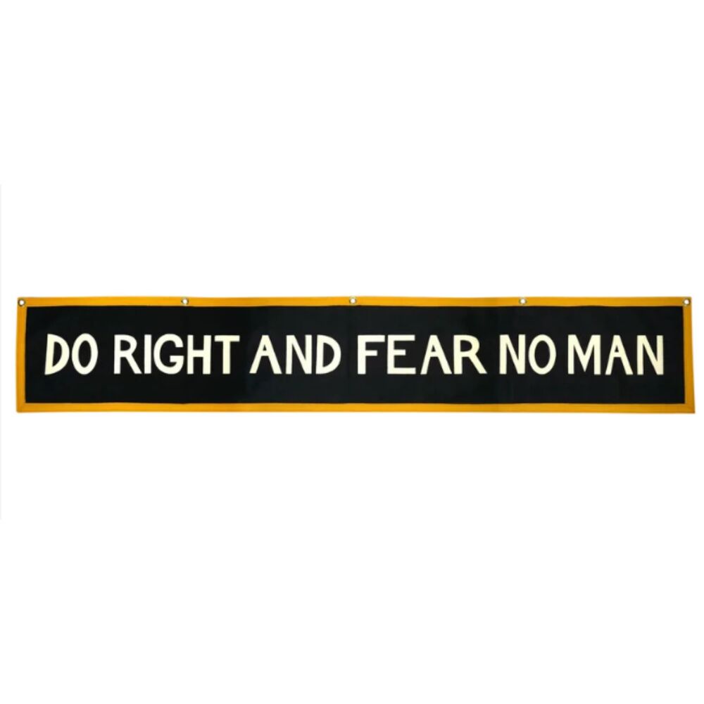 Oxford Pennant “Do Right And Fear No Man” Championship Banner 6 ft x 1 ft
